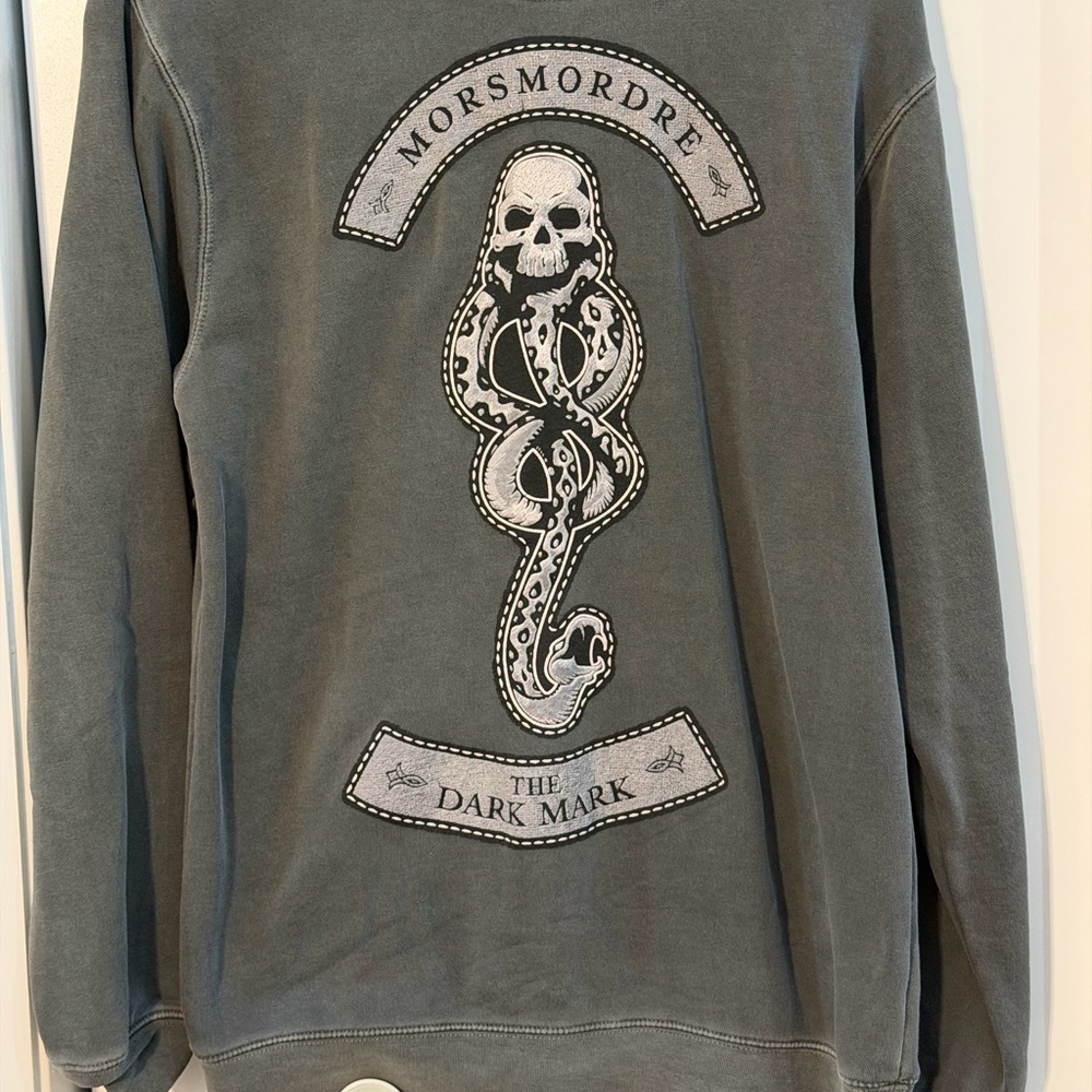 Warner Bros. Dark Mark Gray Crewneck Sweater